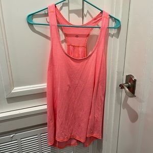 Lululemon neon pink racer back tank
